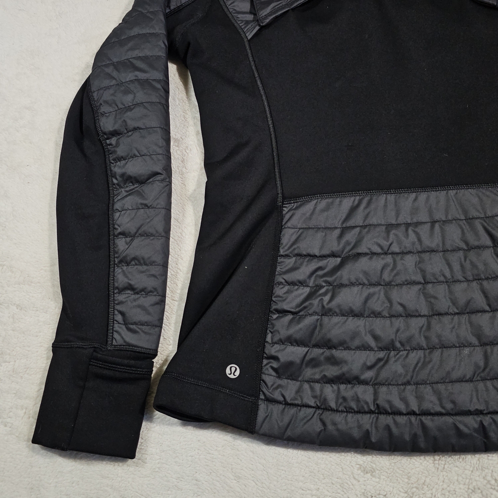 LULULEMON FIRST MILE QUILTED RUNNING Jacket Black Womens Size 10. - Picture 10 of 13